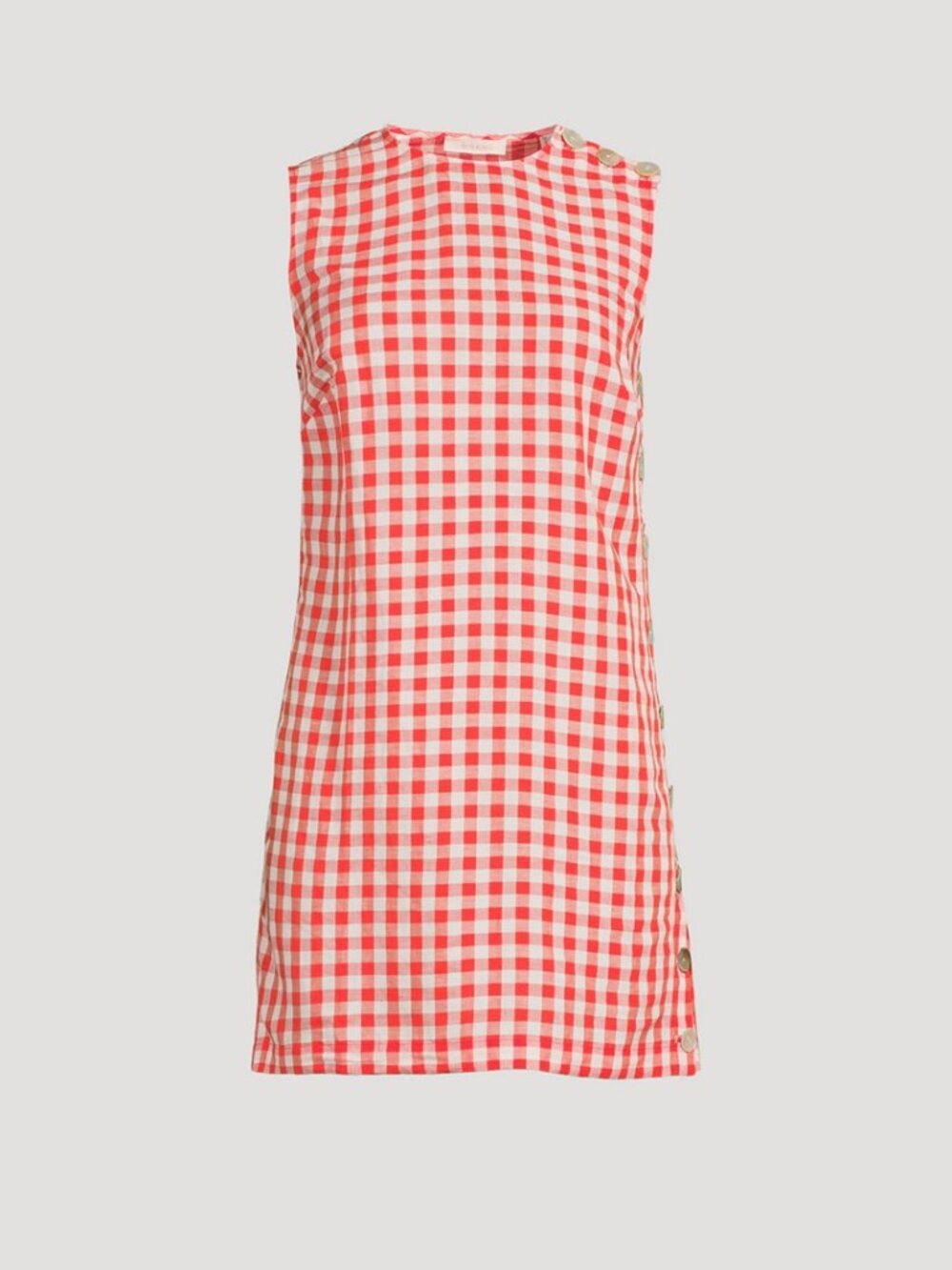 NWT DÔEN Coralie Dress in Scarlet Marilyn Gingham Size 4 - Picture 3 of 10